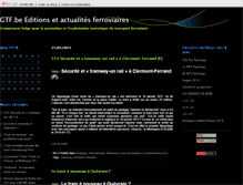 Tablet Screenshot of gtfeditionsetactualitesferroviaires.blogs.dhnet.be