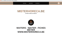 Desktop Screenshot of misterhoreca.blogs.dhnet.be