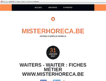 Tablet Screenshot of misterhoreca.blogs.dhnet.be