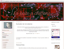 Tablet Screenshot of laboiteachiffons.blogs.dhnet.be