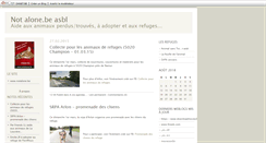 Desktop Screenshot of notalone.blogs.dhnet.be