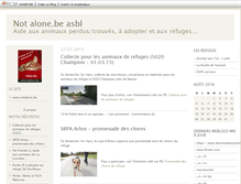 Tablet Screenshot of notalone.blogs.dhnet.be