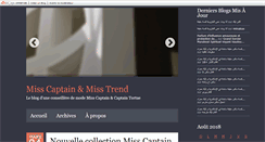 Desktop Screenshot of misscaptain.blogs.dhnet.be
