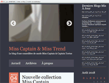 Tablet Screenshot of misscaptain.blogs.dhnet.be