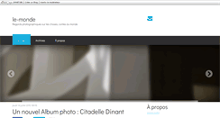 Desktop Screenshot of le-monde.blogs.dhnet.be